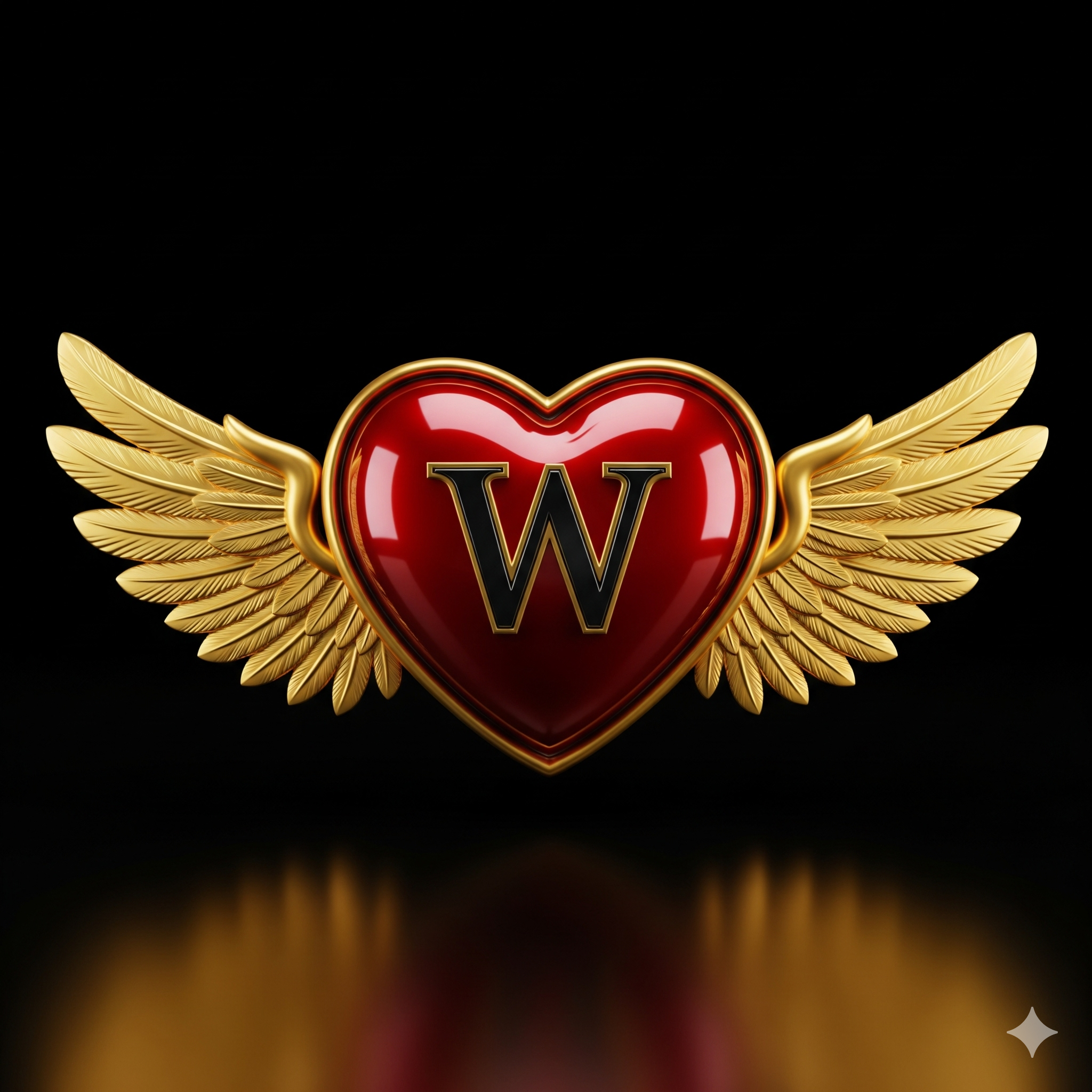 WinGuru - Golden winged heart logo with W emblem